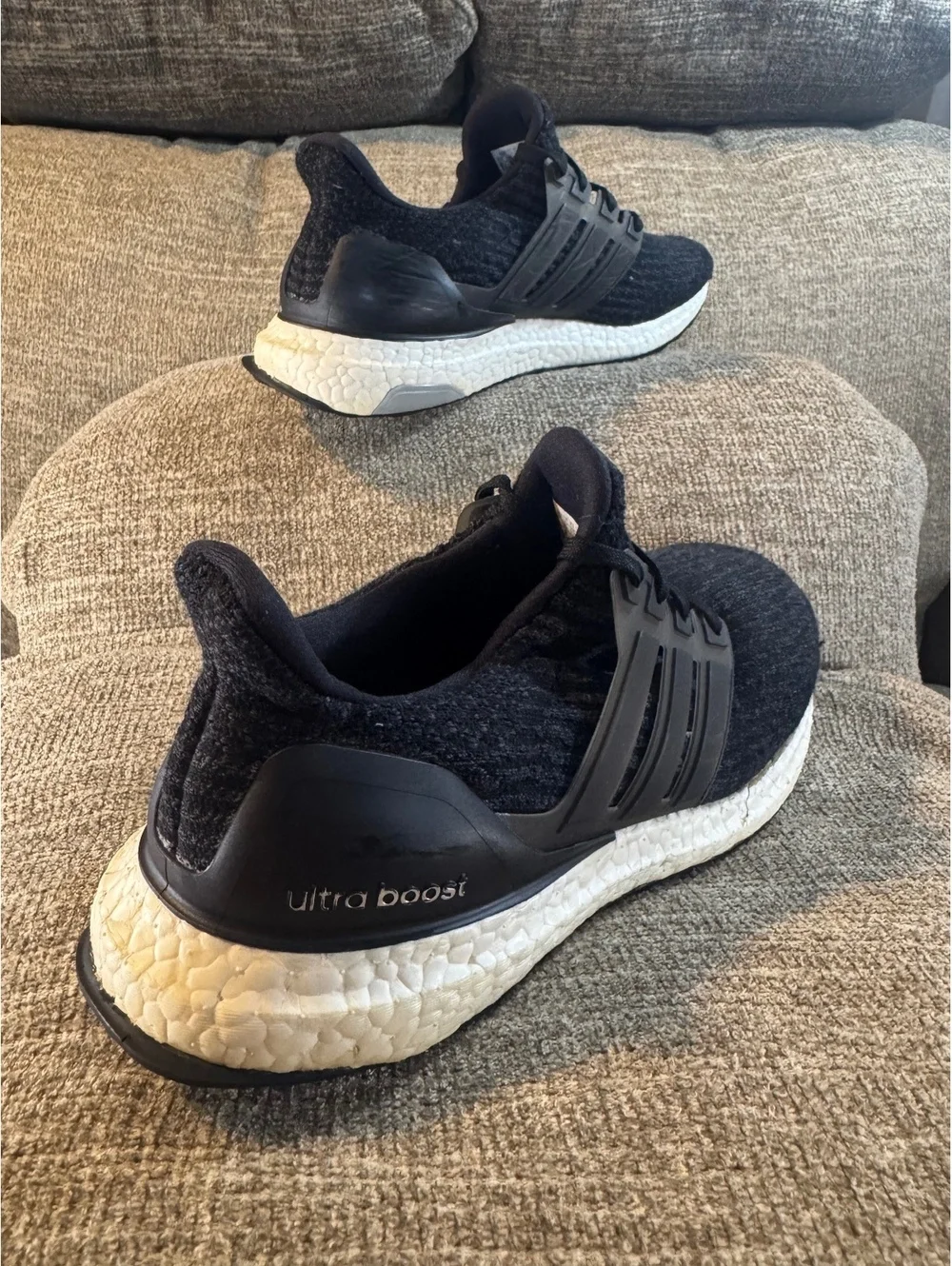 Adidas Ultraboost 3.0 Core Black Running Shoes Men's Size 8.5 BA8842